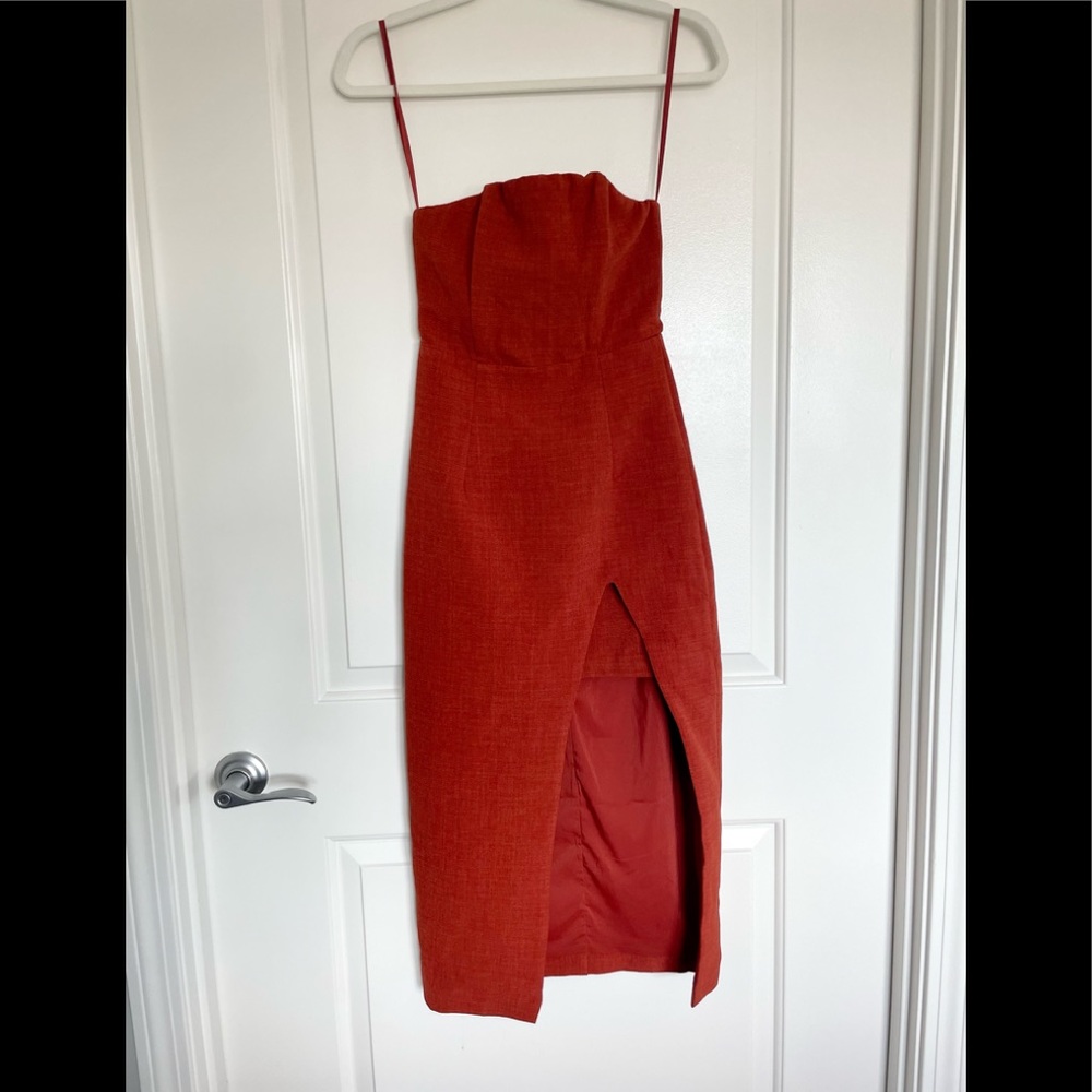 Strapless Midi Dress